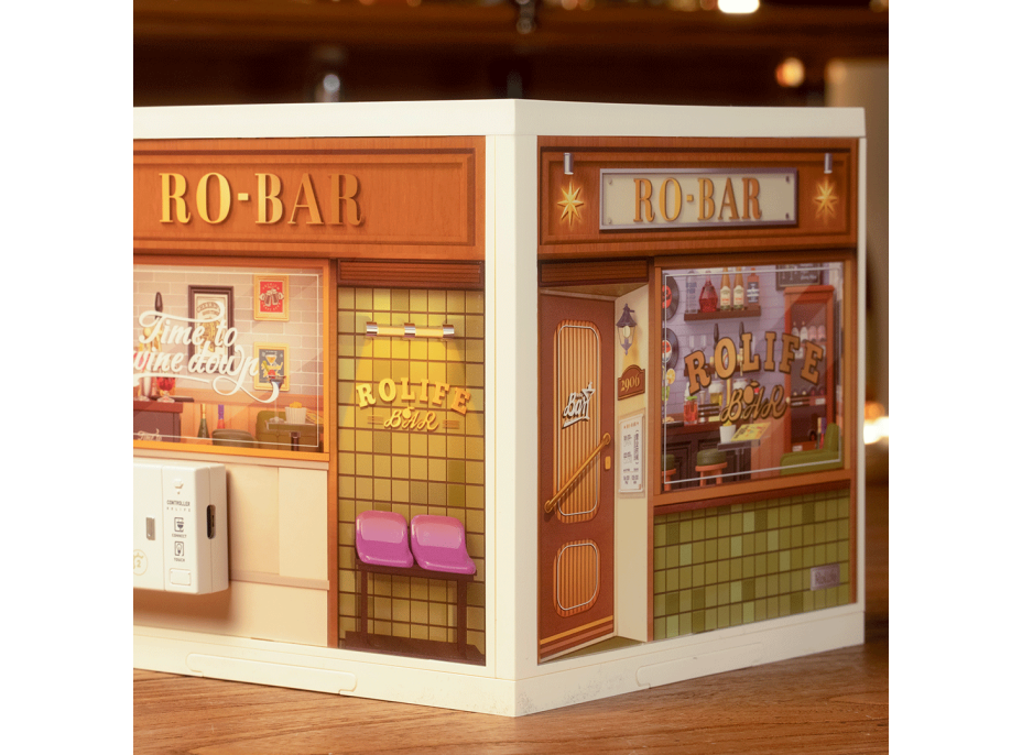 ROBOTIME Rolife DIY House: Hospůdka Cheers s LED osvětlením 142 dílků