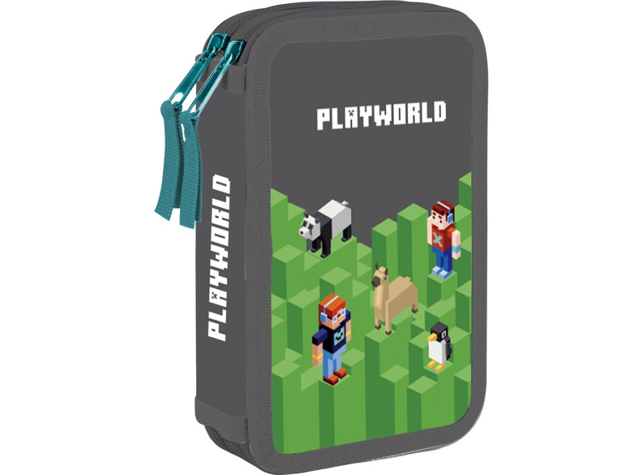 OXYBAG Školní penál dvoupatrový Playworld