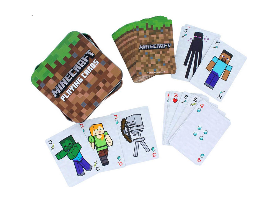 PALADONE Hrací karty Minecraft (v plechové krabičce)