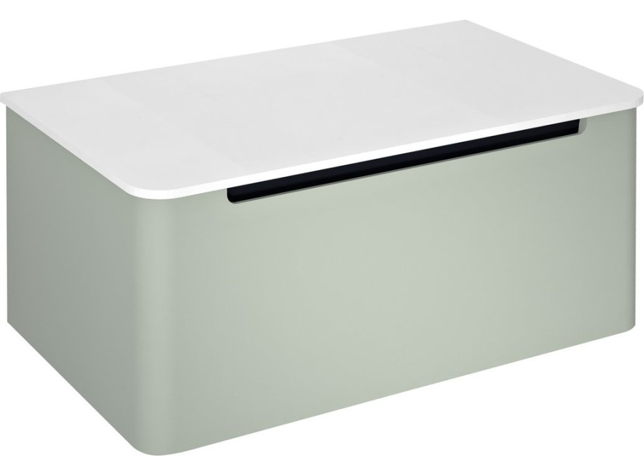 Sapho KERALA umyvadlová skříňka 80x35x47, 5cm, 1x zásuvka, verde KR080-4444