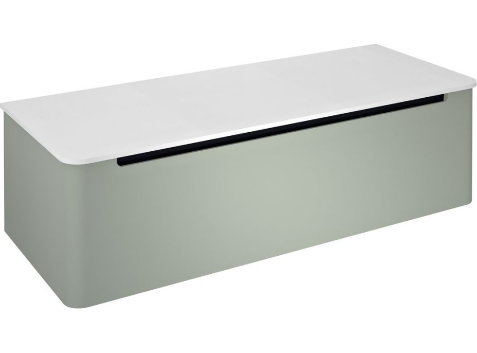 Sapho KERALA umyvadlová skříňka 120x35x47, 5cm, 1x zásuvka, verde KR120-4444