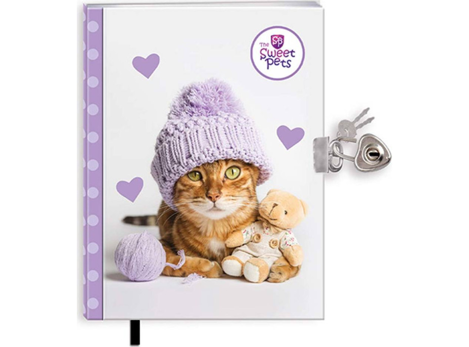 Zápisníček CUTIE se zámkem - menší A5