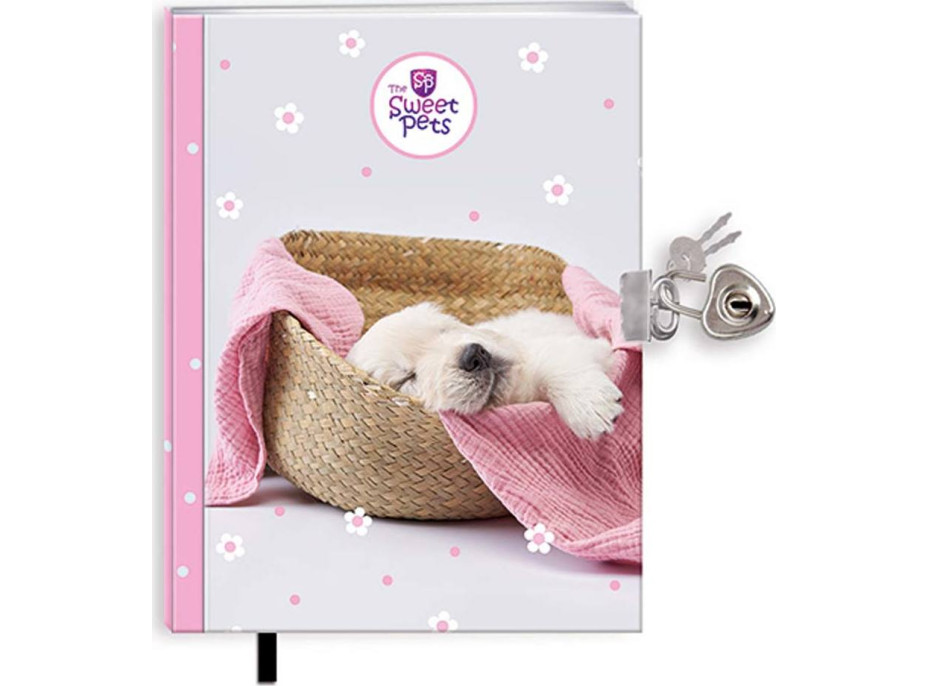 Zápisníček DOGGIE se zámkem - menší A5