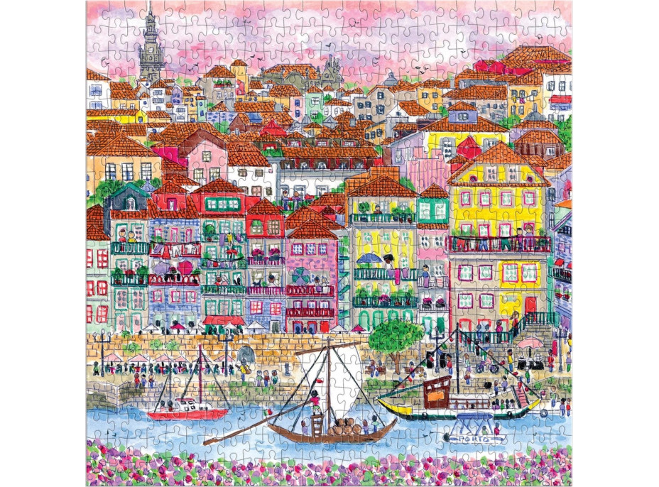 GALISON Čtvercové puzzle Barvy Porta 500 dílků