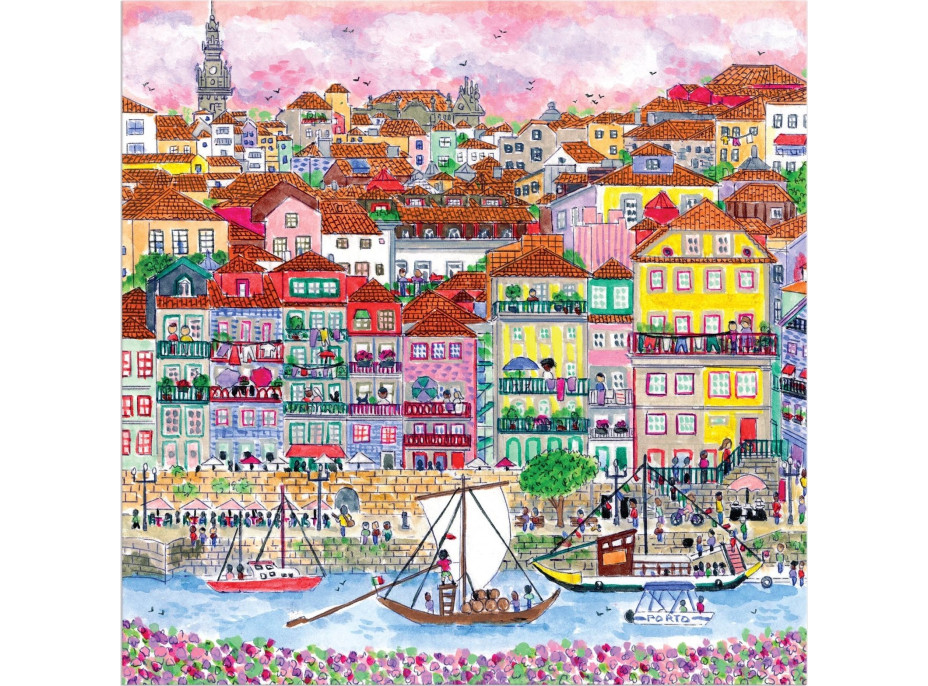 GALISON Čtvercové puzzle Barvy Porta 500 dílků
