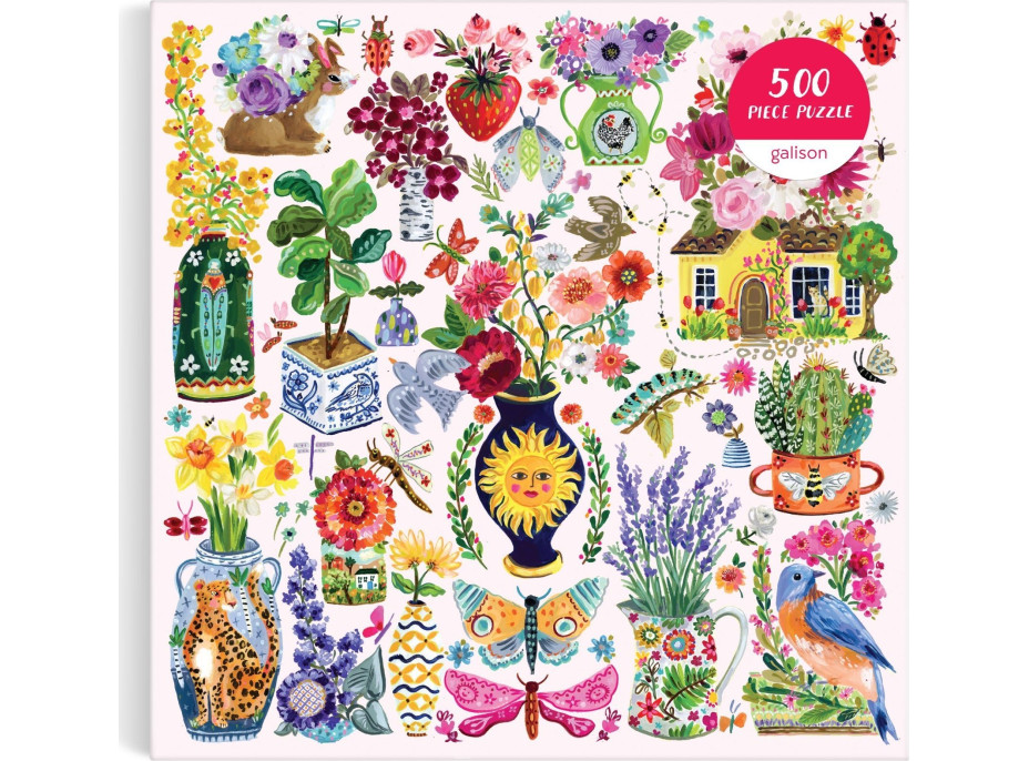 GALISON Čtvercové puzzle Bzučící kytice 500 dílků