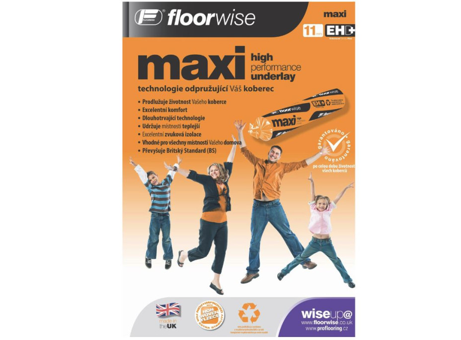Podložka pod koberec FLOORWISE Maxi (role 15 m2)
