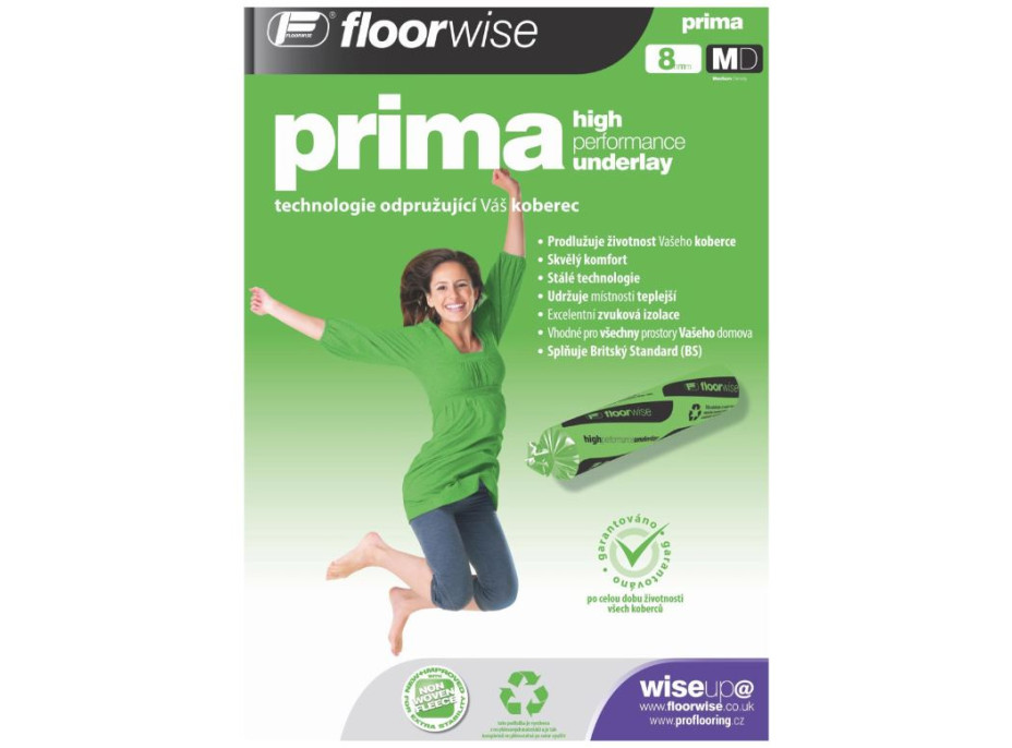 Podložka pod koberec FLOORWISE Prima (role 15 m2)