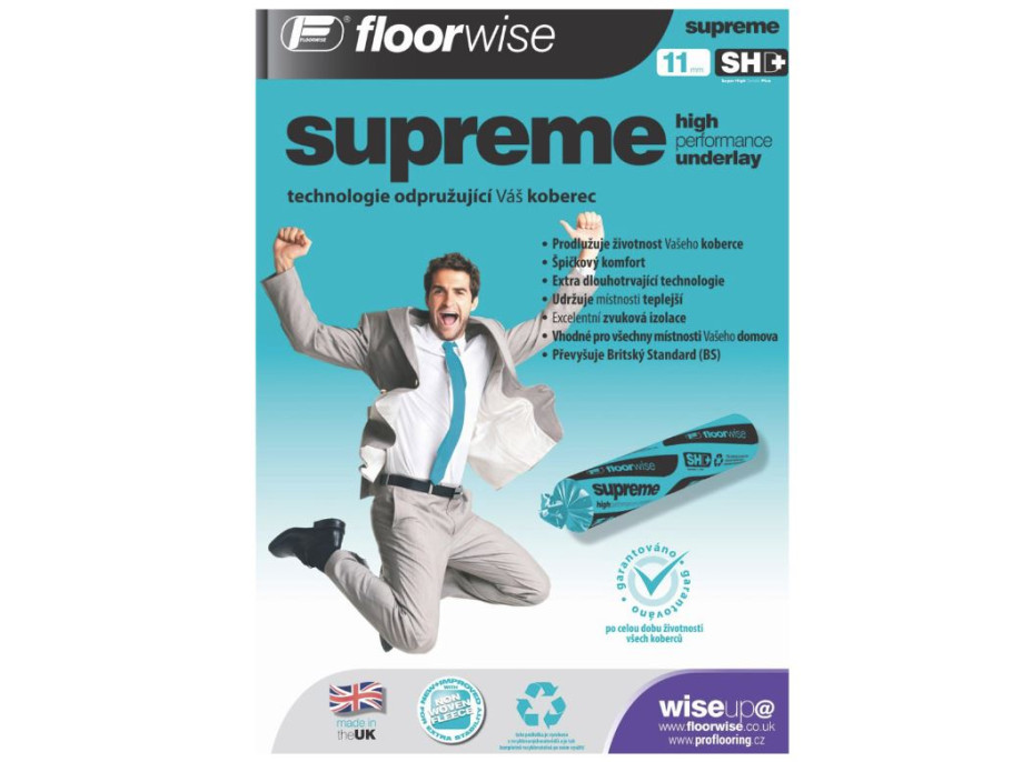 Podložka pod koberec FLOORWISE Supreme (role 15 m2)