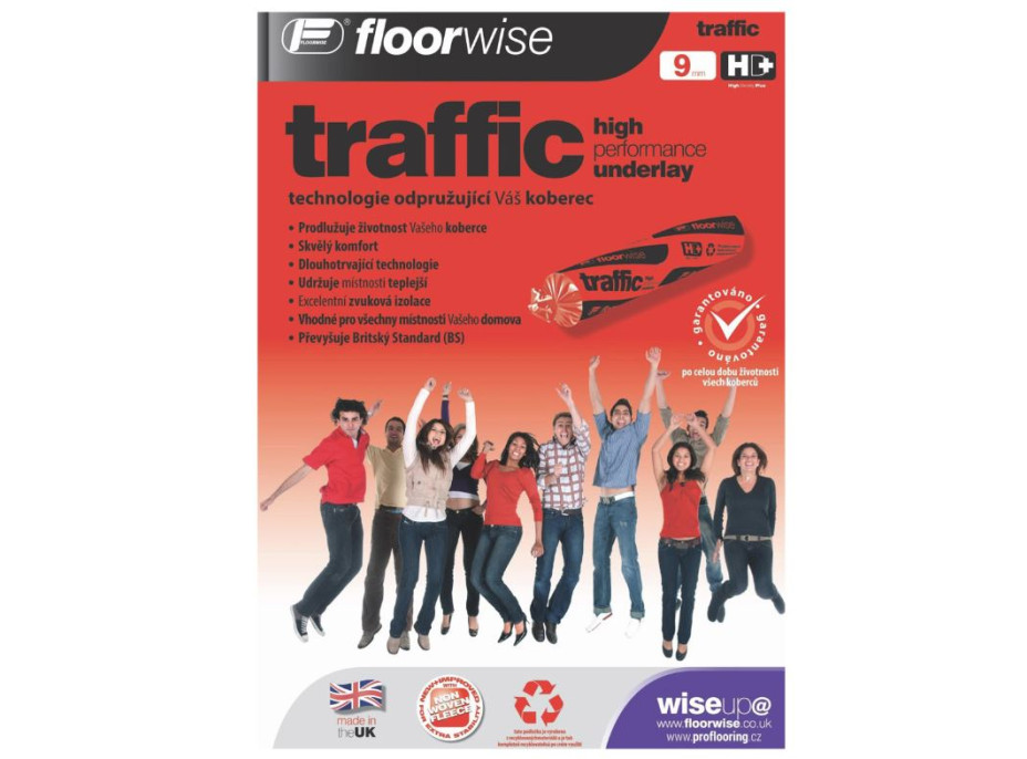 Podložka pod koberec FLOORWISE Traffic (role 15 m2)