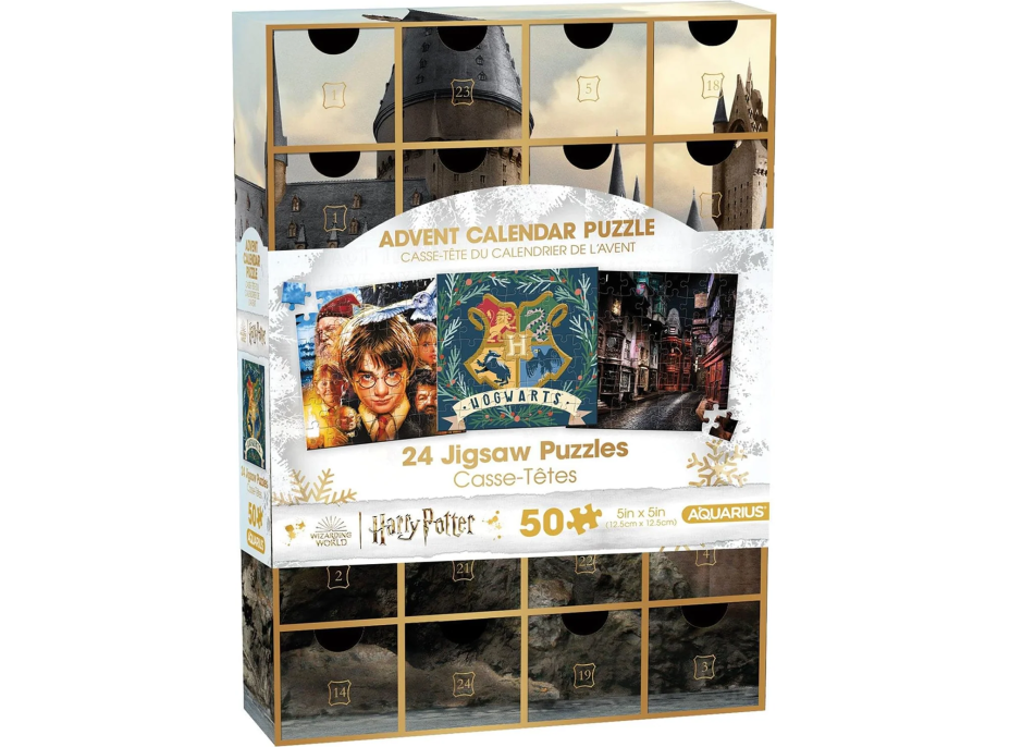 AQUARIUS Puzzle Adventní kalendář: Harry Potter 24x50 dílků