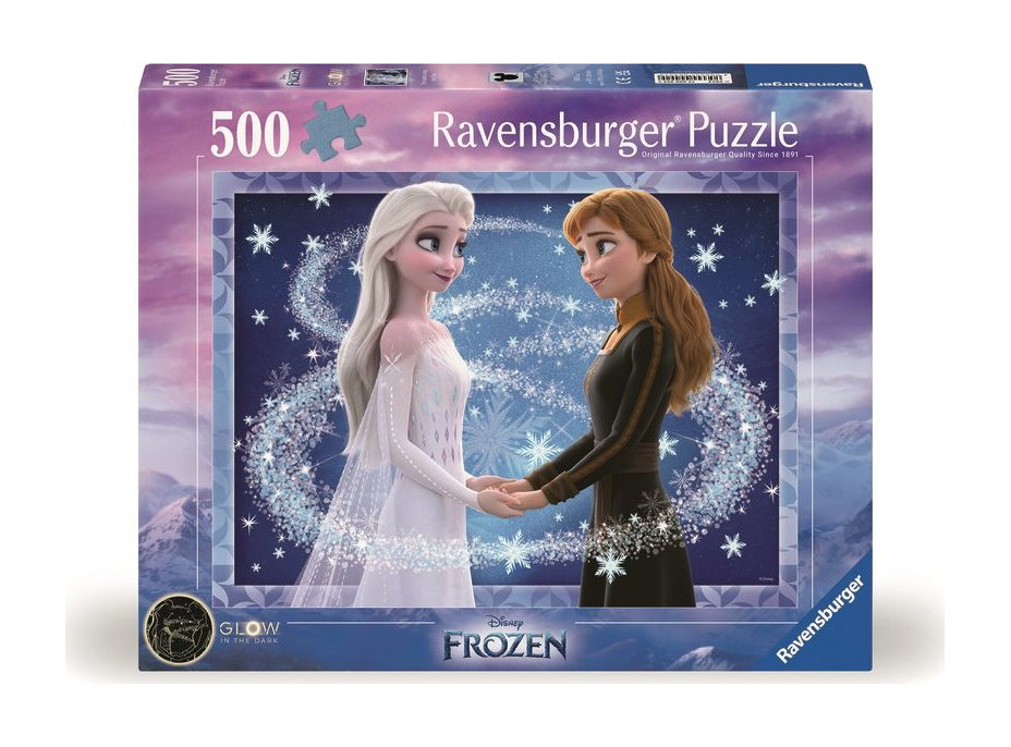 RAVENSBURGER Puzzle Disney: Ledové království: Elsa a Anna 500 dílků