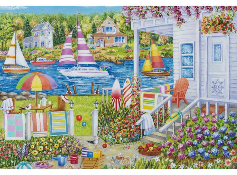 GRAFIKA Puzzle Dům u vody 1000 dílků