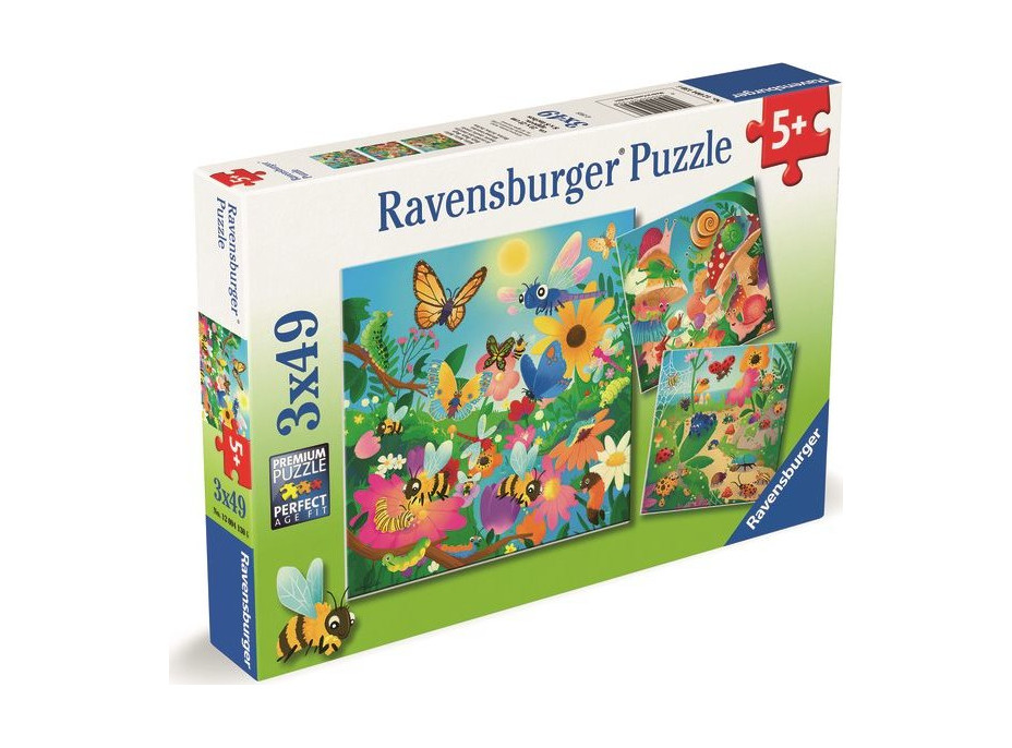 RAVENSBURGER Puzzle Hmyzí kamarádi 3x49 dílků