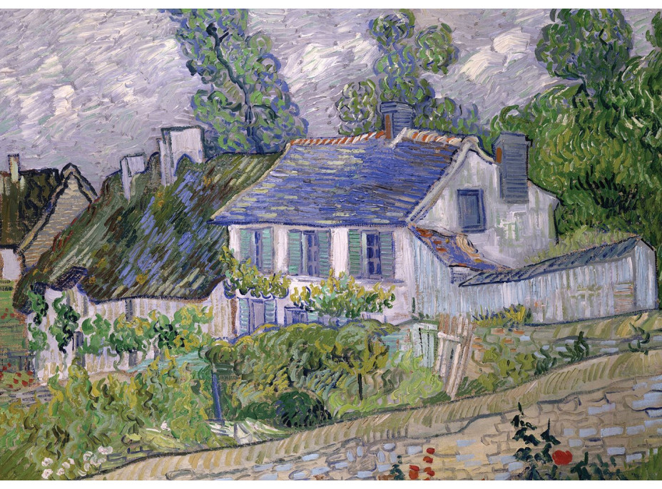 GRAFIKA Puzzle Hvězdná noc a dům Auvers 2x500 dílků