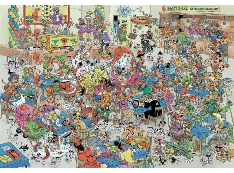 JUMBO Puzzle JvH Člověče, nezlob se bitva 2000 dílků