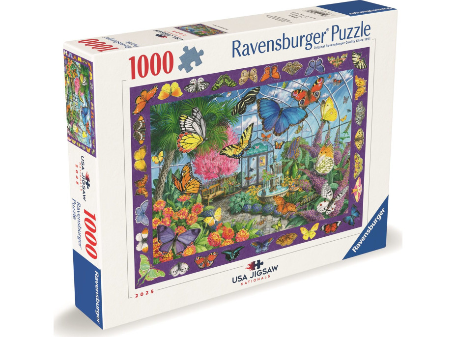 RAVENSBURGER Puzzle Království motýlů 1000 dílků