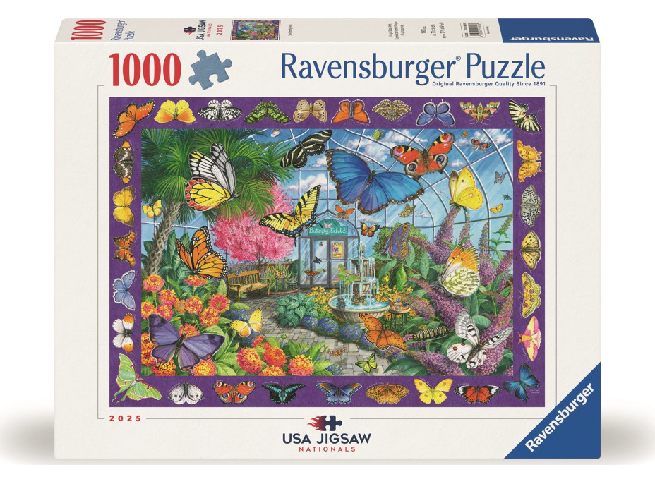 RAVENSBURGER Puzzle Království motýlů 1000 dílků
