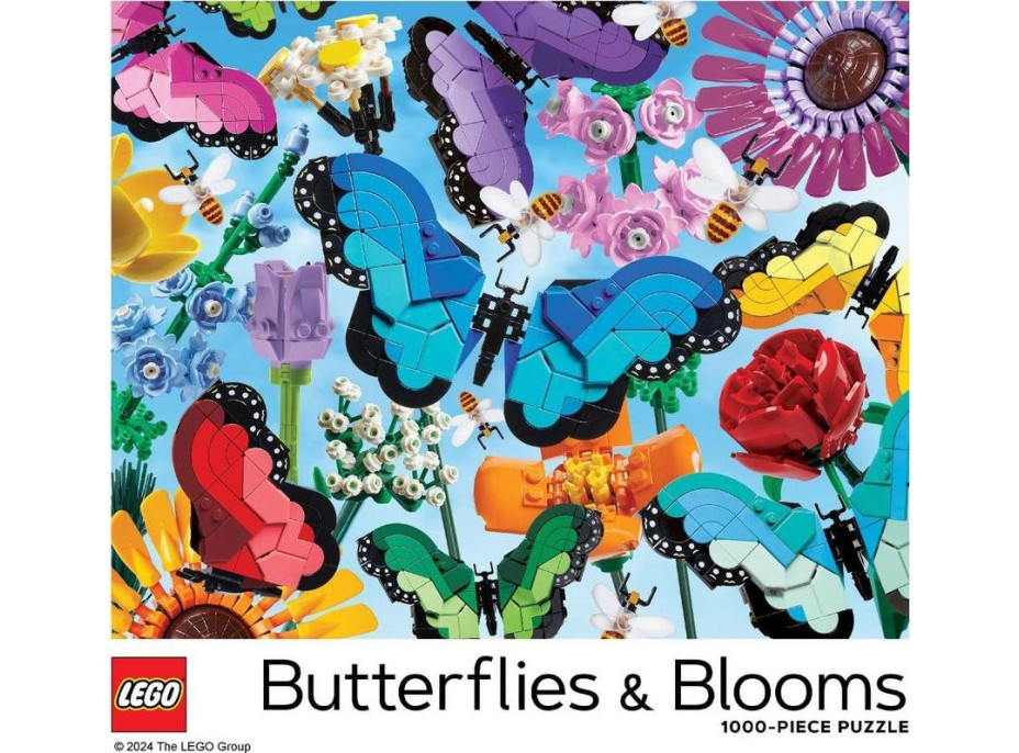 CHRONICLE BOOKS Puzzle LEGO® Motýli a Květy 1000 dílků