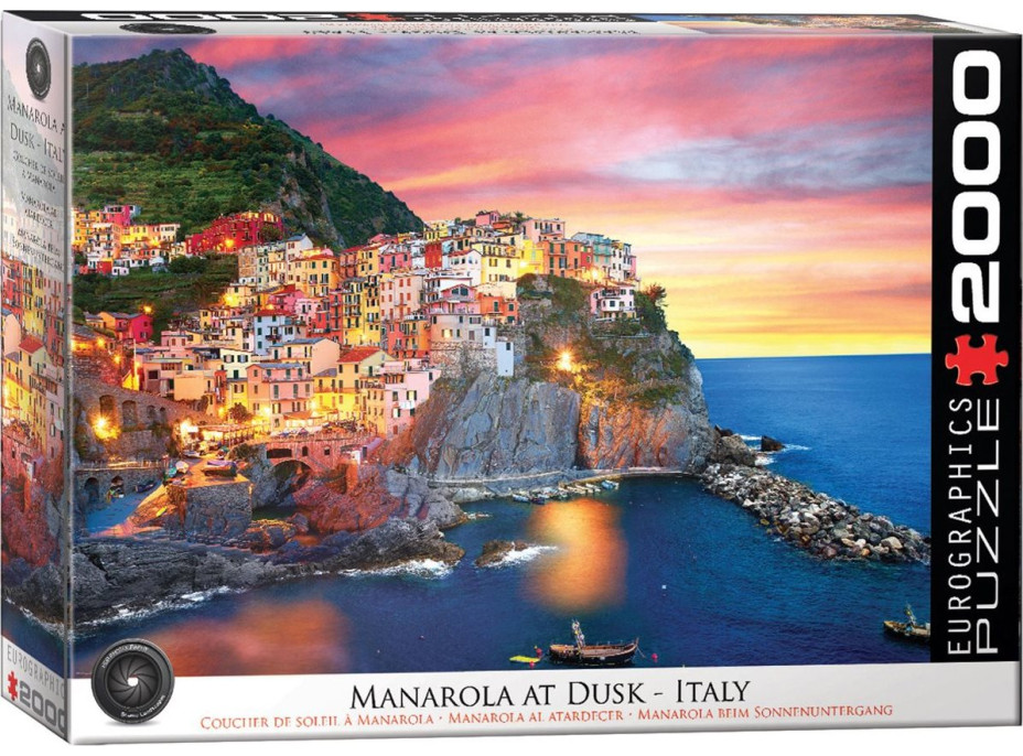 EUROGRAPHICS Puzzle Manarola za soumraku, Itálie 2000 dílků