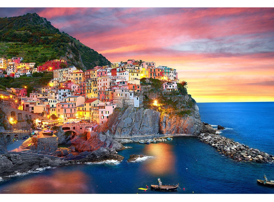 EUROGRAPHICS Puzzle Manarola za soumraku, Itálie 2000 dílků