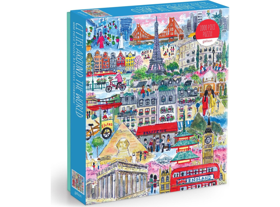 GALISON Puzzle Města z celého světa 1000 dílků