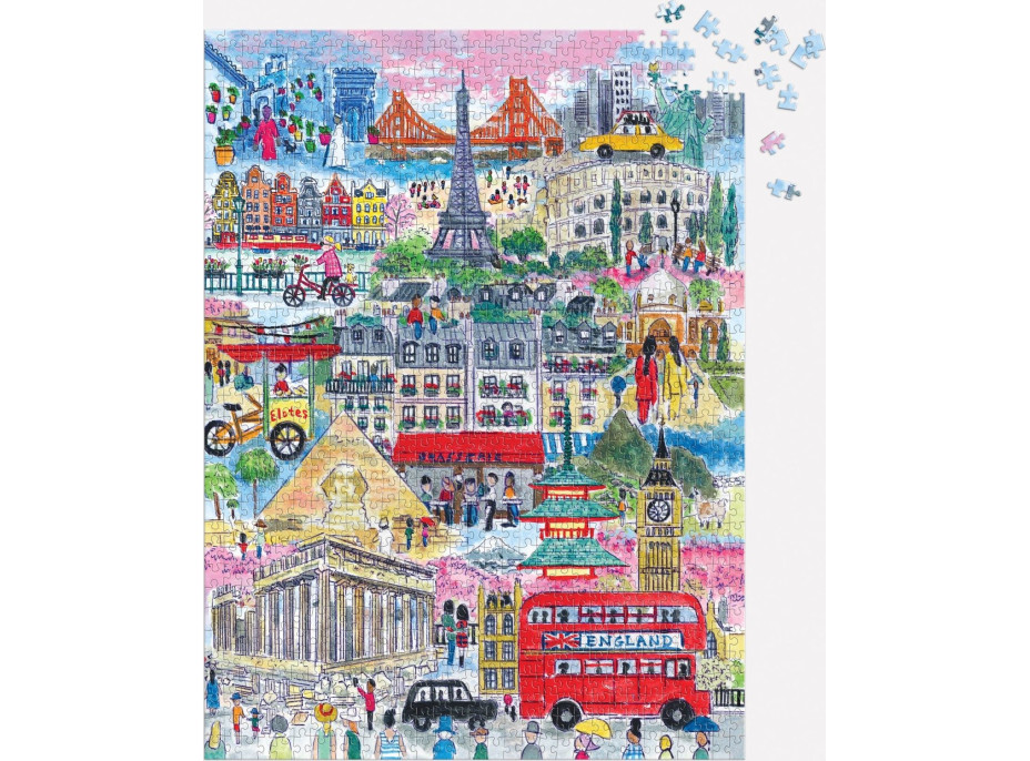 GALISON Puzzle Města z celého světa 1000 dílků