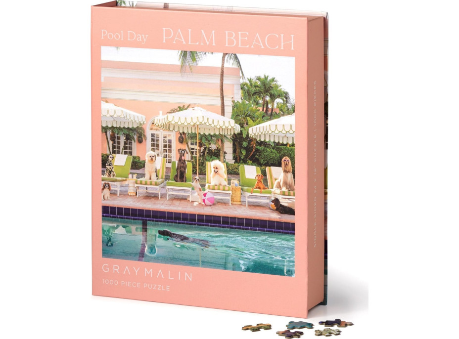 GALISON Puzzle U bazénu v Palm Beach 1000 dílků