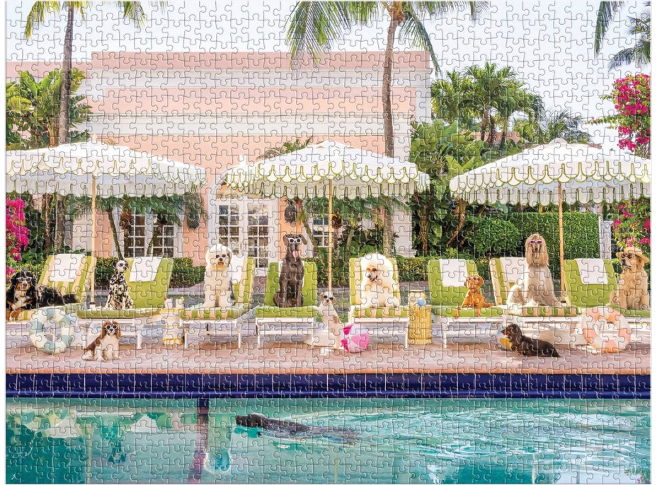 GALISON Puzzle U bazénu v Palm Beach 1000 dílků