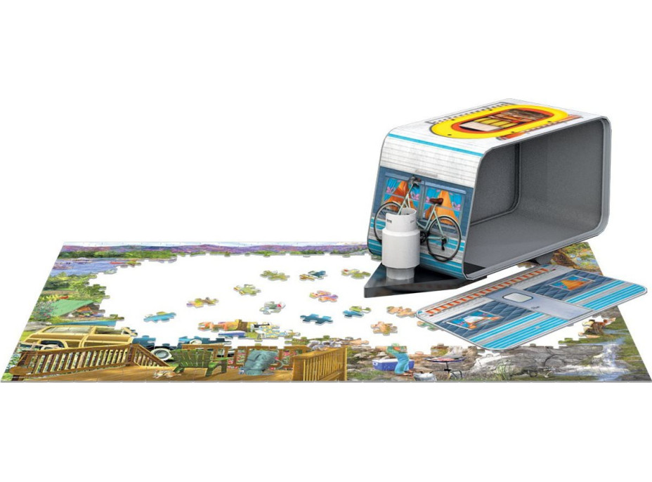 EUROGRAPHICS Puzzle v plechové krabičce Karavan 550 dílků