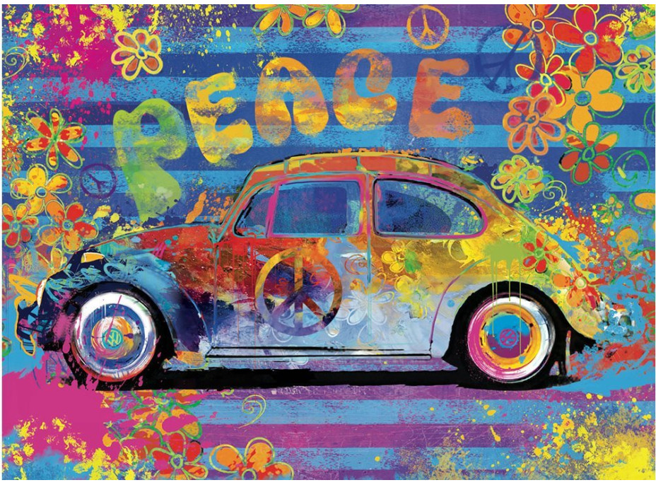 EUROGRAPHICS Puzzle v plechové krabičce Volkswagen Brouk 550 dílků