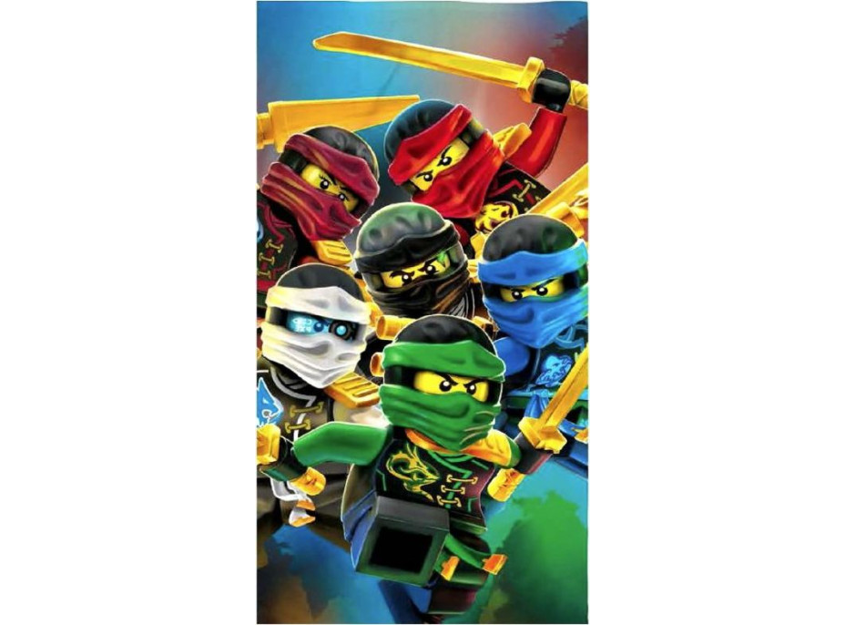 Dětská rychleschnoucí osuška LEGO NINJAGO 70x140 cm