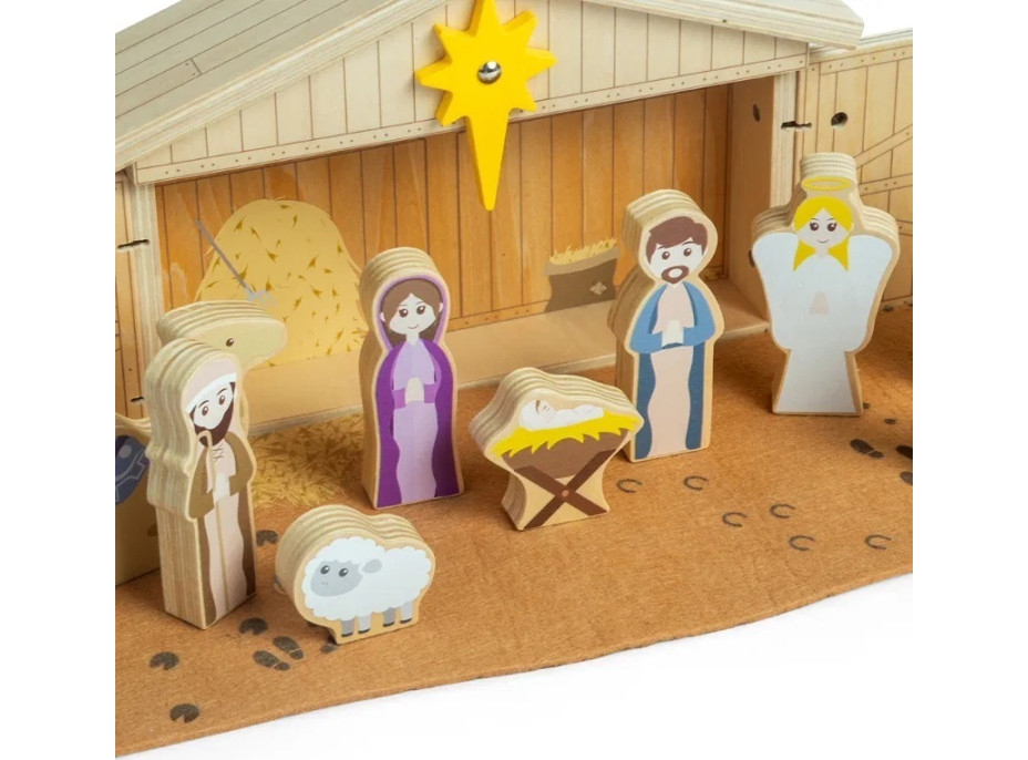 Bigjigs Toys Dřevěný Betlém