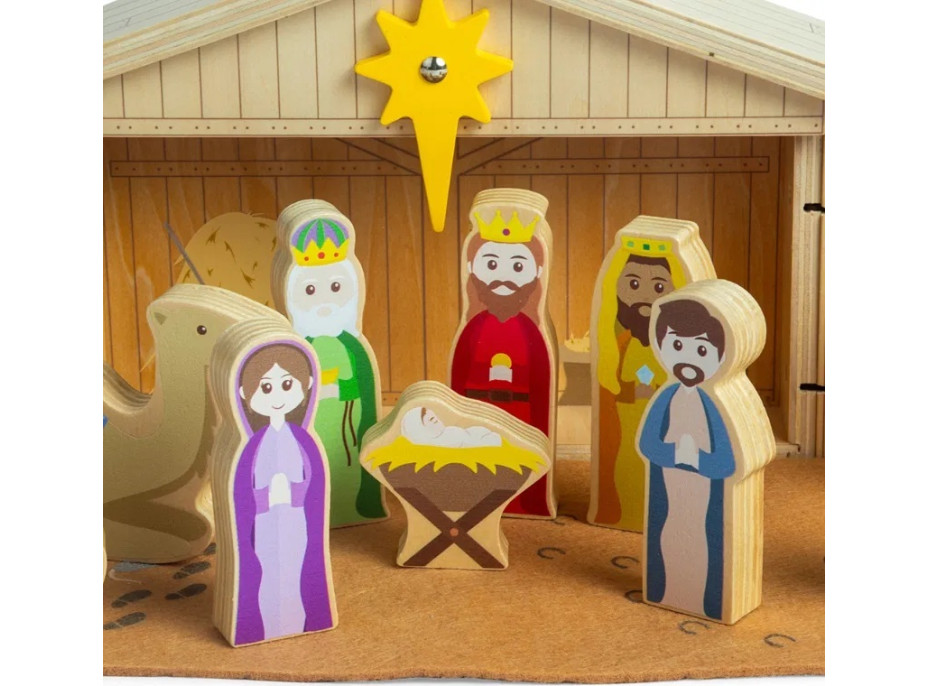 Bigjigs Toys Dřevěný Betlém