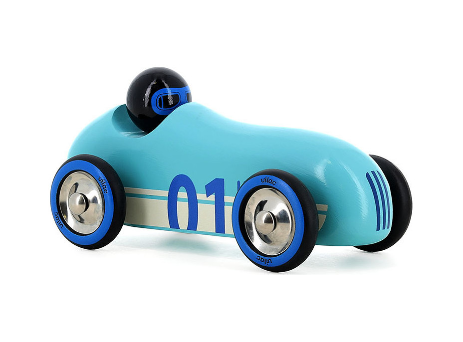 Vilac Dřevěné auto Old Sport Compet tyrkysové