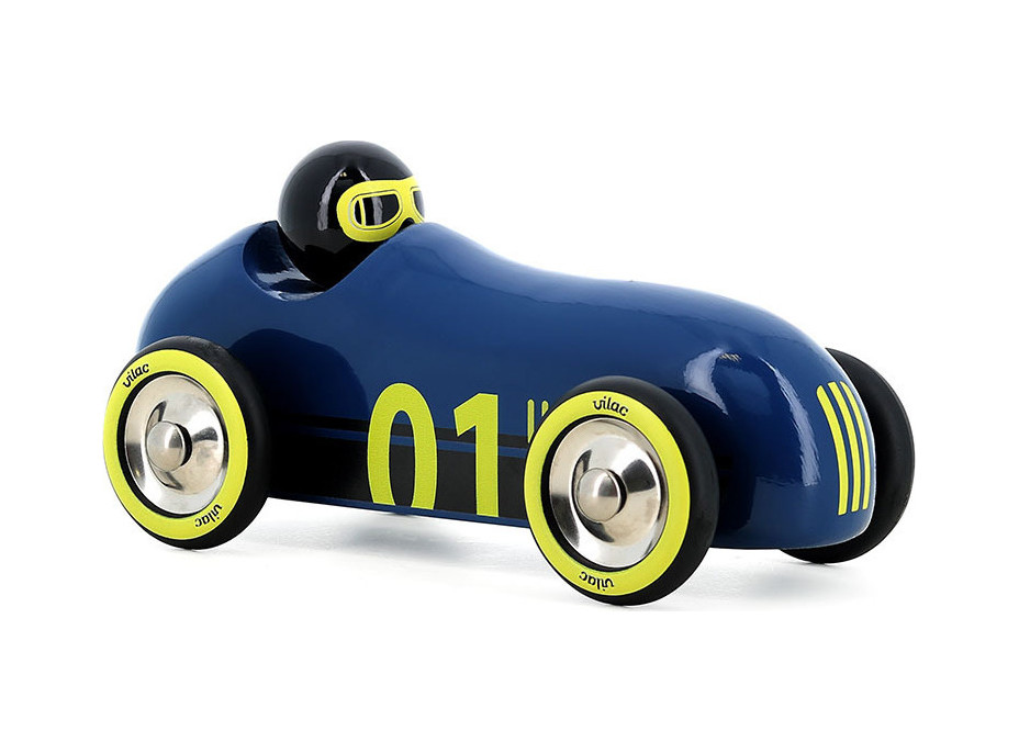 Vilac Dřevěné auto Old Sport Compet tmavě modré