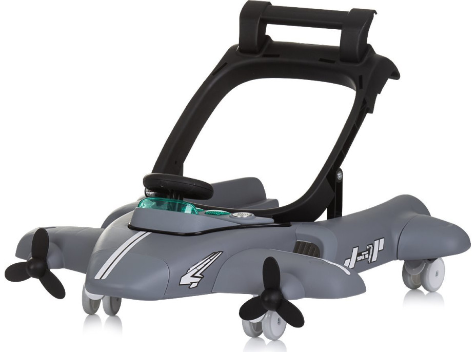 CHIPOLINO Chodítko interaktivní Airplane 3v1 Grey
