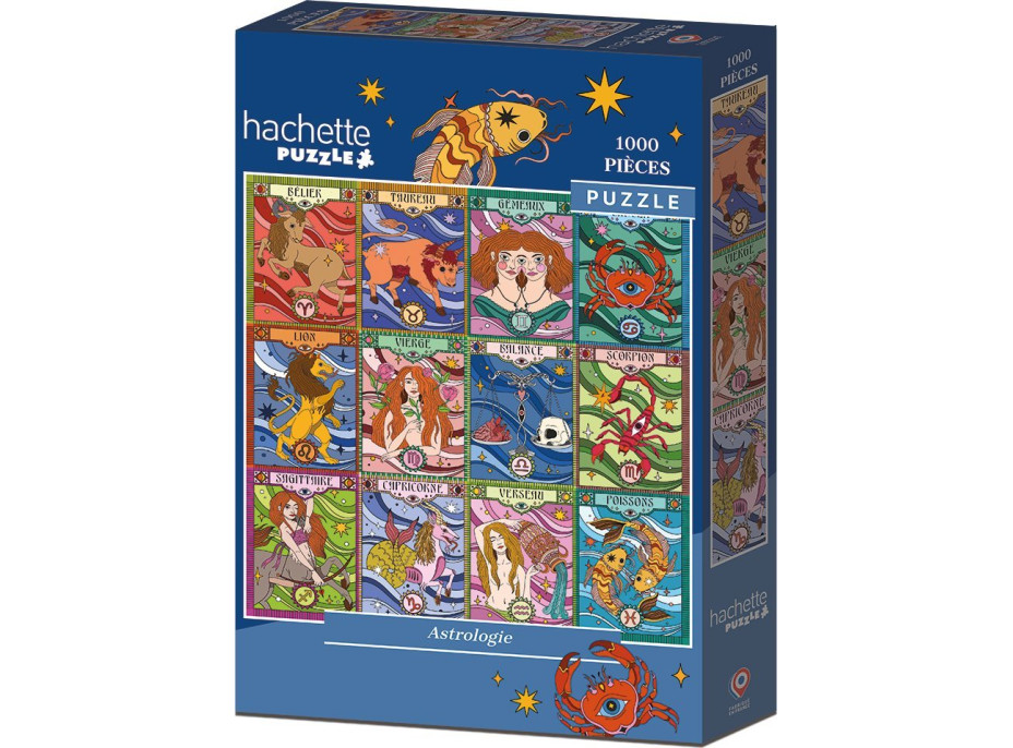 HACHETTE Čtvercové puzzle Astrologie 1000 dílků