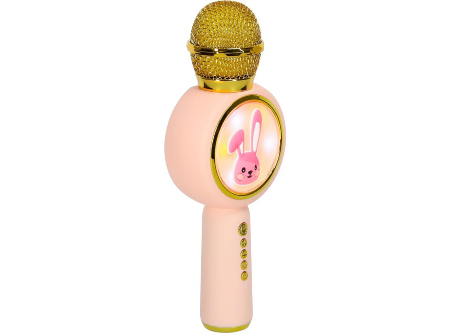 KIK Karaoke mikrofon Králíček růžový
