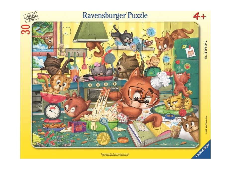 RAVENSBURGER Puzzle Kočicí blázinec 30 dílků