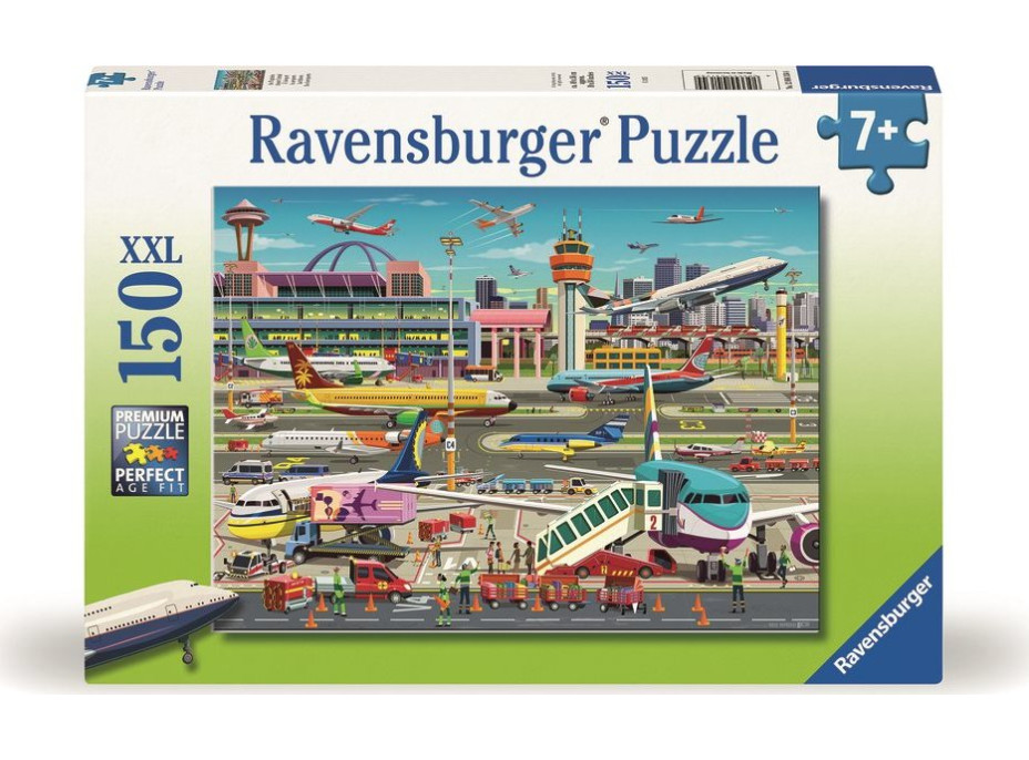 RAVENSBURGER Puzzle Letištní ruch XXL 150 dílků