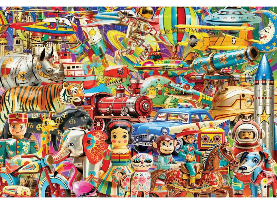 GRAFIKA Puzzle Retro hračky 1000 dílků