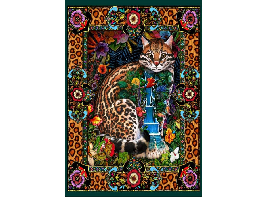 GRAFIKA Puzzle Tropická kočka 1000 dílků