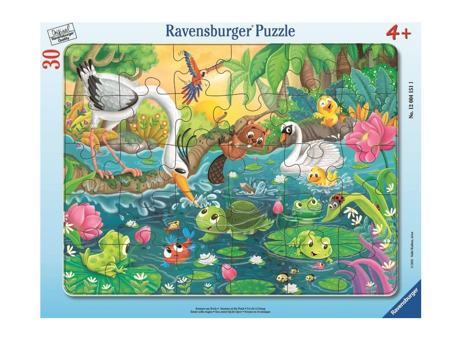 RAVENSBURGER Puzzle Letní radovánky u vody 30 dílků