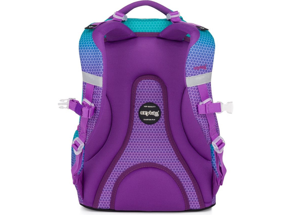 OXYBAG Školní batoh OXY Ombre Blue-Pink