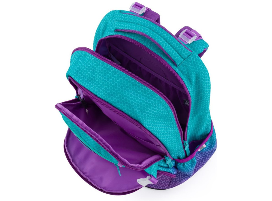 OXYBAG Školní batoh OXY Ombre Blue-Pink