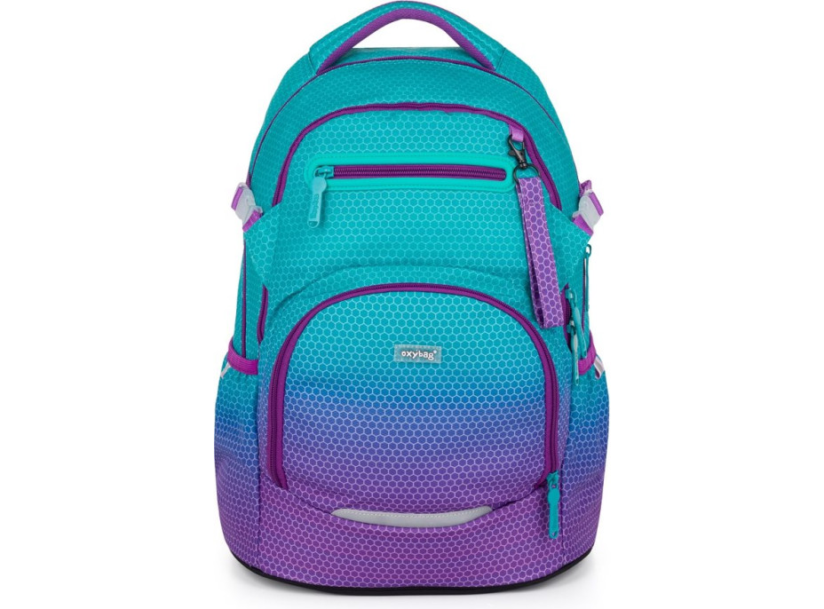OXYBAG Školní batoh OXY Ombre Blue-Pink