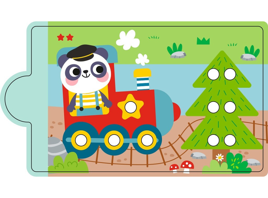 2Kids Toys Magnetická hra Třídění barev s dinosaurem