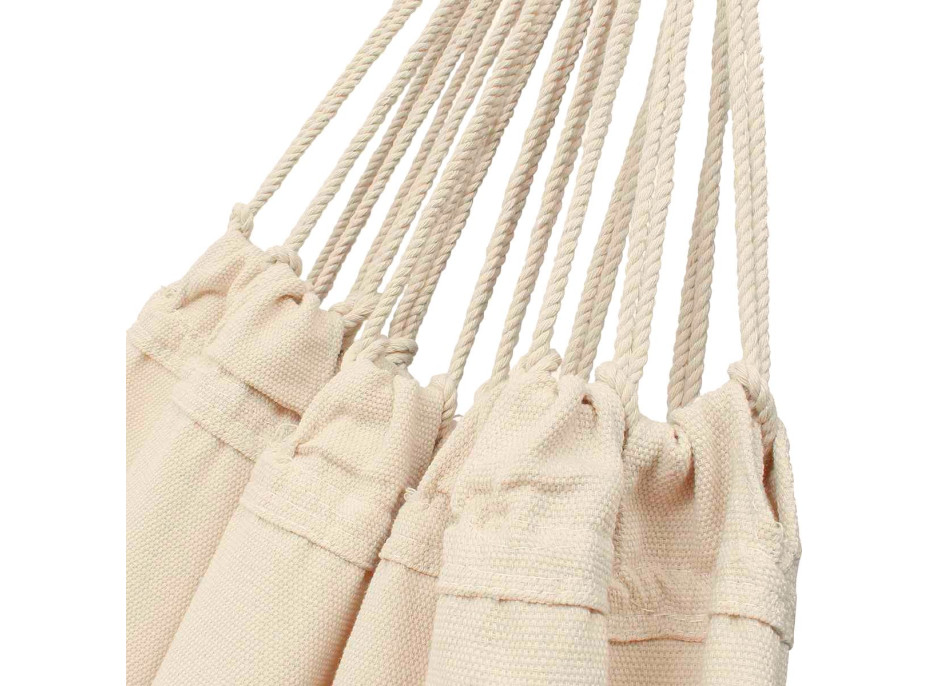 Pletená houpací síť BOHO - ecru