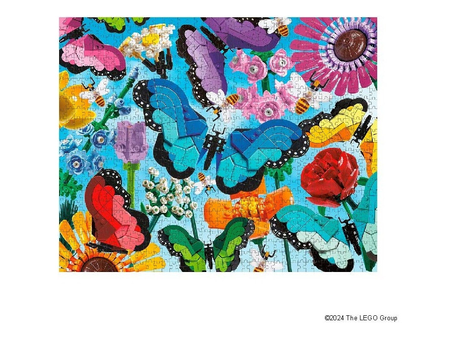 Chronicle Books Puzzle LEGO® Motýli a květiny 1000 dílků